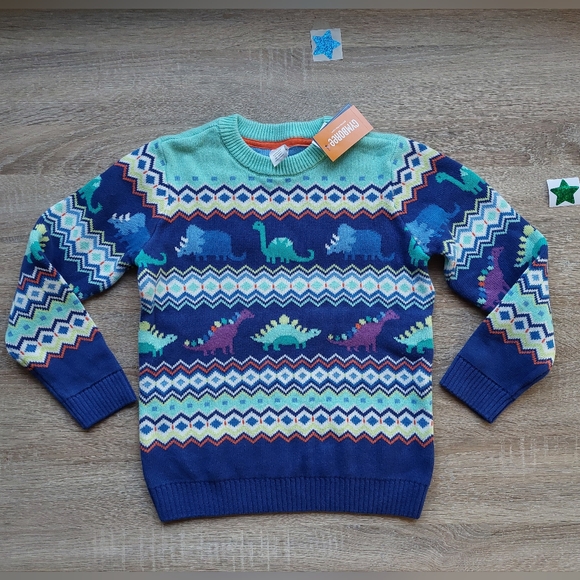 NWT Gymboree dinosaur sweater size 7 - Picture 9 of 16